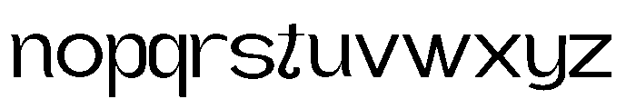 Gathia Sans  Expanded Regular Font LOWERCASE