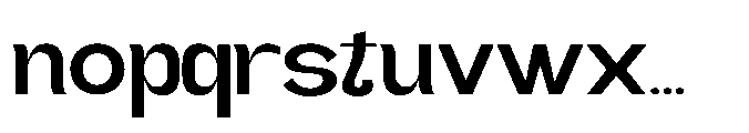 Gathia Sans  Expanded Semi Bold Font LOWERCASE