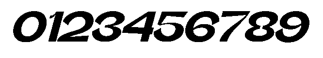 Gathia Sans  Expanded Slant Black Font OTHER CHARS