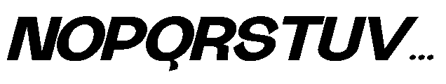 Gathia Sans  Expanded Slant Black Font UPPERCASE