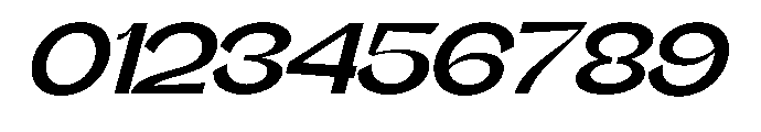 Gathia Sans  Expanded Slant Bold Font OTHER CHARS