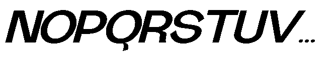 Gathia Sans  Expanded Slant Bold Font UPPERCASE