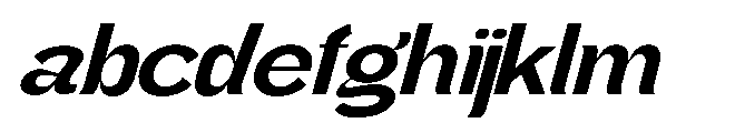 Gathia Sans  Expanded Slant Bold FONT