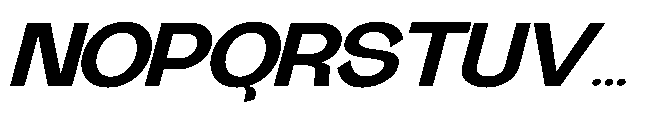Gathia Sans  Expanded Slant Extra Bold Font UPPERCASE