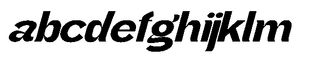 Gathia Sans  Expanded Slant Extra Bold FONT