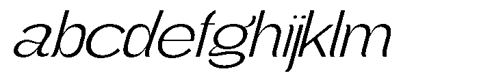 Gathia Sans  Expanded Slant Light FONT