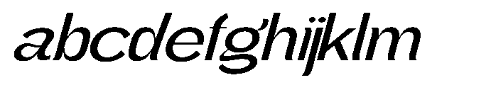 Gathia Sans  Expanded Slant Medium FONT