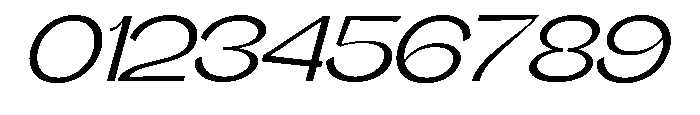 Gathia Sans  Expanded Slant Regular Font OTHER CHARS