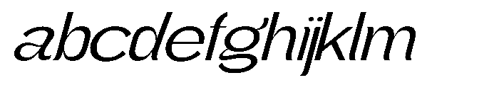 Gathia Sans  Expanded Slant Regular FONT