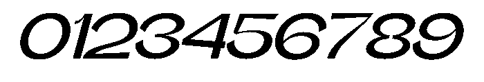 Gathia Sans  Expanded Slant Semi Bold Font OTHER CHARS