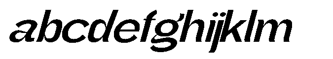 Gathia Sans  Expanded Slant Semi Bold FONT