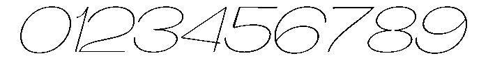 Gathia Sans  Expanded Slant Thin Font OTHER CHARS