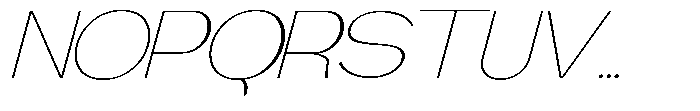 Gathia Sans  Expanded Slant Thin Font UPPERCASE