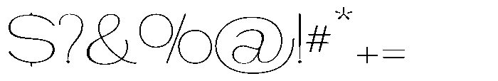 Gathia Sans  Expanded Thin Font OTHER CHARS