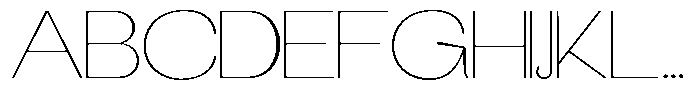 Gathia Sans  Expanded Thin Font UPPERCASE