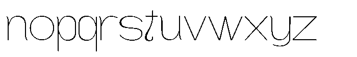 Gathia Sans  Expanded Thin Font LOWERCASE