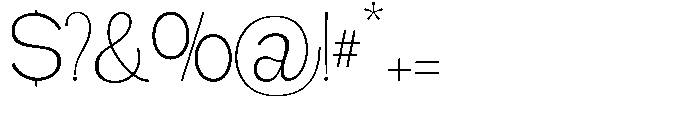 Gathia Sans  Extra Light Font OTHER CHARS