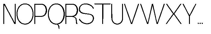 Gathia Sans  Extra Light Font UPPERCASE
