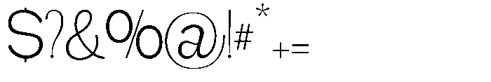 Gathia Sans  Light Font OTHER CHARS