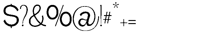 Gathia Sans  Regular Font OTHER CHARS