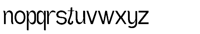Gathia Sans  Regular Font LOWERCASE
