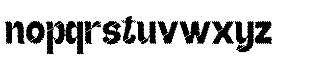 Gathia Sans  Scribble Black Font LOWERCASE