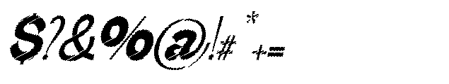Gathia Sans  Scribble Slant Black Font OTHER CHARS