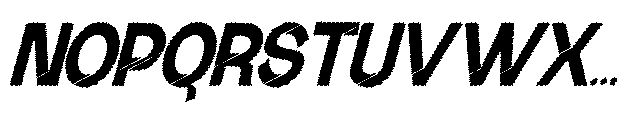 Gathia Sans  Scribble Slant Black Font UPPERCASE