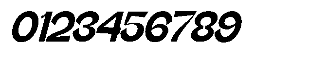 Gathia Sans  Slant Black Font OTHER CHARS