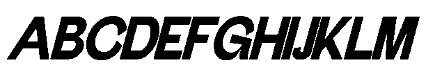 Gathia Sans  Slant Black Font UPPERCASE