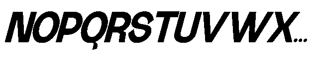 Gathia Sans  Slant Black Font UPPERCASE