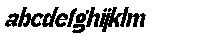 Gathia Sans  Slant Black FONT