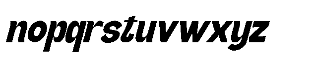 Gathia Sans  Slant Black Font LOWERCASE