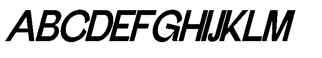 Gathia Sans  Slant Bold Font UPPERCASE