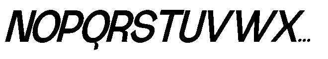 Gathia Sans  Slant Bold Font UPPERCASE