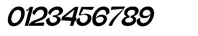 Gathia Sans  Slant Extra Bold Font OTHER CHARS