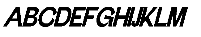 Gathia Sans  Slant Extra Bold Font UPPERCASE
