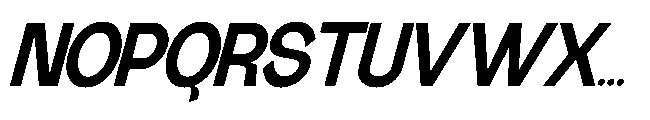 Gathia Sans  Slant Extra Bold Font UPPERCASE