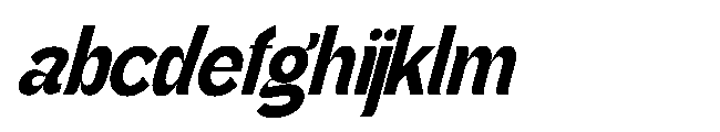 Gathia Sans  Slant Extra Bold FONT