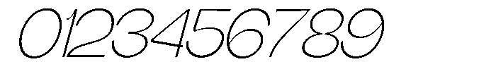 Gathia Sans  Slant Extra Light Font OTHER CHARS