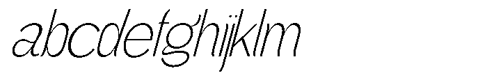 Gathia Sans  Slant Extra Light FONT