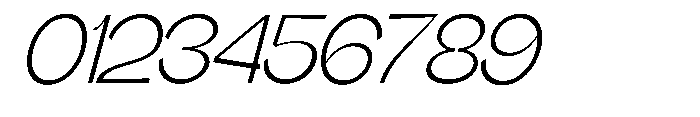 Gathia Sans  Slant Light Font OTHER CHARS