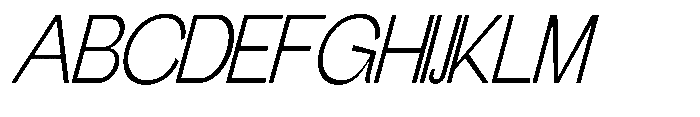 Gathia Sans  Slant Light Font UPPERCASE