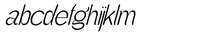 Gathia Sans  Slant Light FONT