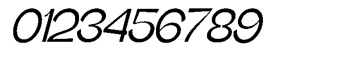 Gathia Sans  Slant Medium Font OTHER CHARS