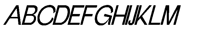 Gathia Sans  Slant Medium Font UPPERCASE