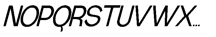 Gathia Sans  Slant Medium Font UPPERCASE