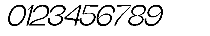 Gathia Sans  Slant Regular Font OTHER CHARS