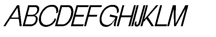Gathia Sans  Slant Regular Font UPPERCASE