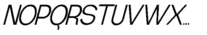 Gathia Sans  Slant Regular Font UPPERCASE